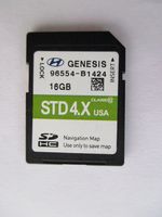 B1424 2014 2015 Hyundai GENESIS Navigation MAP Sd Card ,GPS UPDATE , U.S.A OEM PART # 96554-B1424 STD 4X OEM PART