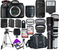 Canon EOS 7D Mark II Wi-Fi Digital SLR Camera Bundle Plus Accessory Lens Kit