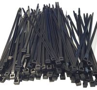 100 count USA Made CABLE TIES (Zip Ties) (14 inch, Black)