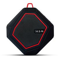 Octagon Wireless Bluetooth Speaker, Hi-Fi 100W PMPO, IPX5 Water Resistance, IPX5 Water Resistant, Perfect Wireless Speaker for Home, Travel, Beach, or Shower, by Kempler & Strauss (Black)