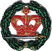 Order of The Amaranth Symbol Wreath Cut-Out Iron-On Patch [3"]