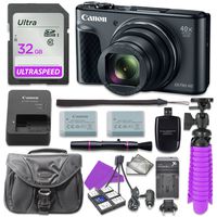 Canon PowerShot SX730 Digital Camera with 32GB SD Memory Card + Accessory Bundle