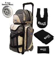 KAZE SPORTS 2 Ball Bowling Roller (Gray-Beige Package)