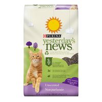 Purina Yesterday's News Non Clumping Paper Cat Litter, Softer Texture Unscented Cat Litter - 13.2 lb. Bag