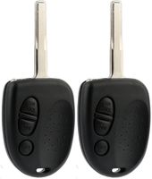 KeylessOption Keyless Entry Remote Control Uncut Blank Car Key Fob Replacement (Pack of 2)