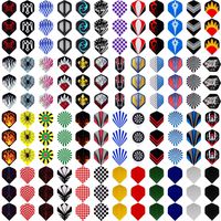 MAXMAU 144 pcs 48 Sets Dart Flights Darts Accessory Feather Tail Wing Flight Outdoor Sports Professional New in Package