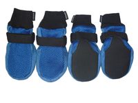 LONSUNEER Dog Boots Breathable and Protect Paws Soft Nonslip Soles Blue Color Size X-Large - Inner Sole Width 3.15 Inch