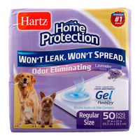 Hartz Home Protection Lavender Scented Odor Eliminating Gel Dog Pads - 50 Count