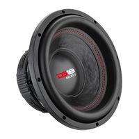 DS18 SLC12S Car Subwoofer Audio Speaker - 12" in. Paper Glass Fiber Cone, Black Steel Basket, Single Voice Coil 4 Ohm Impedance, 500W MAX Power and Foam Surround for Vehicle Stereo Sound System