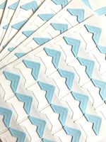 VEEPPO 240pcs Photo Mounting Corners Self Adhesive Paper for Photo Book Scrapbook (Blue)