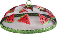Palais Essentials Mesh Screen Food Cover Dome 12" Inch - Outdoor Picnic Food Cover Net (Watermelon)