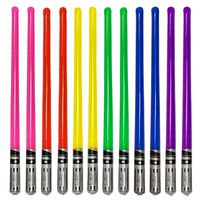 Pack of 12"Party Weight" Inflatable Lightsaber- 2 Pink, 2 Red, 2 Yellow, 2 Green, 2 Blue, 2 Purple Rainbow Pack by Inflatable Army®