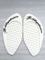 3D White Dots Gas Fuel Tank Traction Pad Anti Side Slip Protector For Suzuki Hayabusa GSXR1300 08-15