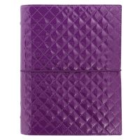 Filofax A5 Domino Luxe Organiser - Purple