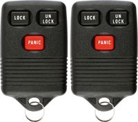 KeylessOption Keyless Entry Remote Control Car Key Fob Replacement for GQ43VT4T (Pack of 2)