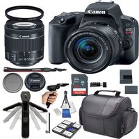 Canon EOS Rebel SL2 DSLR Camera w/ 18-55mm STM Lens + 32GB Card + Photo Accessory 17 Piece Bundle