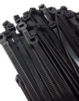NiftyPlaza 10 Inch Cable Ties - 100 Pack - UV Weather Resistant - HEAVY DUTY 75 lb TENSILE Strength Professional Grade Electric Cable Zip Ties (100 Black Cable Ties)