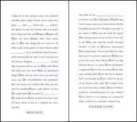 Quiplip Funny Fill-in-The-Blank Miss You and Father's Day Cards, 6-Pack (QL04086PCK)