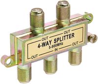 Morris 45050 4 Way Splitters with Ground Block, 5-900 MHz