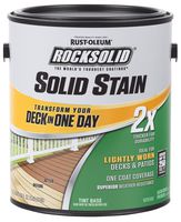 Rust-Oleum 319743 RockSolid 2X Solid Stain 1 Gallon Cape Cod Gray