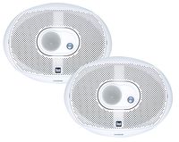 Dual Electronics DMS369 Two 6 x 9 inch 3 Way Marine Speakers with 200 Watts of Peak Power