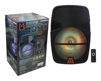 Mr. Dj PXBAT15 15-Inch 3000 Watt Max Power Speaker with Built-in Bluetooth & Battery LCD/MP3/USB/MICRO SD
