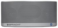 Spracht BlueNote 2.0 Portable 10-Watt Wireless Bluetooth Speaker for Music and Voice, Silver