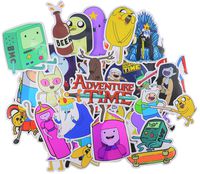 Adventure Time Stickers (30pcs), Cartoon Vinyl Laptop Waterproof Sticker Skateboard Pad MacBook Car Snowboard Bicycle Luggage Decal