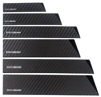 ExecuChef Professional Knife Edge Guards | 6 Piece Universal Blade Covers | Extra Strength, ABS Plastic and Felt Lining that's BPA-Free, Non-Toxic and Food Safe