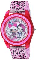 L.O.L. Surprise! Girls' Quartz Watch with Plastic Strap, Pink, 17.6 (Model: LOL4000)