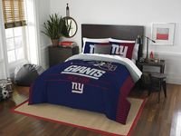 Officially Licensed NFL New York Giants "Draft" Full/Queen Comforter and 2 Sham Set, 86" x 86"