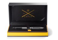 Cross Century II Gunmetal Gray Fountain Pen with Black PVD Appointments and Stainless Steel Fine Nib plated with Polished Black PVD