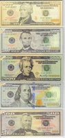 X10 EA. $10,00 5,000 2,000 1,000 500 BILLS PROP MONEY/FAKE/PLAY. NOT LEGAL TENDER size 2.25 x 5.25 inch.