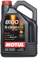 Motul 8100 X-Clean EFE 5W-30 Synthetic oil, 5-Liter, 1 Pack
