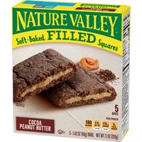 Nature Valley Soft Baked Filled Squares Cocoa Peanut Butter, 7.1 oz