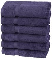 Pinzon Organic Cotton Hand Towels, Set of 6, Navy