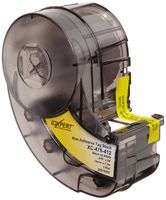Brady XC-475-412 Idxpert 19" Width x 0.475" Height, B-412 Polypropylene, Matte Finish Black on White Label (24 feet Roll per Cartridge)