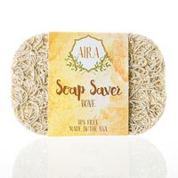 Aira Soap Saver - Soap Dish & Soap Holder Accessory - BPA Free Shower & Bath Soap Holder - Drains Water, Circulates Air, Extends Soap Life - Easy to Clean, Fits All Soap Dish Sets - Bone
