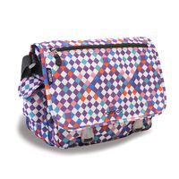 J World New York Terry Messenger Bag, Checkmate, One Size