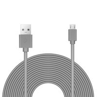 25ft Power Extension Cable for Wyze Cam Pan, Playstation Classic, Yi Dome, Blink Camera - Charcoal