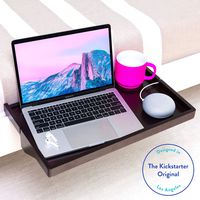 BedShelfie Plus The Original Bedside Shelf - 9 Colors / 3 Sizes - AS SEEN ON Business Insider (Plus Size, Bamboo in Black)