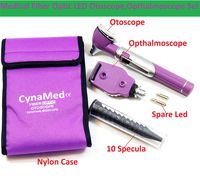 Cynamed Otoscope-Ear Scope with Light, Ear Infection Detector, Fiber Optic Led Otoscope Set