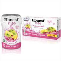Honest Kids Berry Berry Good Lemonade Organic Fruit Juice Drink, 6.75 fl oz, 8 Pack