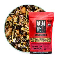 Tiesta Tea | Black Thai Tropical, Loose Leaf Papaya Citrus Black Tea | All Natural, High Caffeine Tea, Energize, Hot or Iced | 16oz Bulk Bag - 200 Cups | Fruity Papaya Black Tea