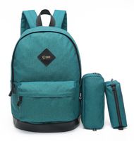 CrossLandy Classic School Bookbag Lightweight College 15" Laptop Backpack Set