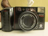 Minolta AF-Tele 35mm Film Camera Auto Focus Tele Camera w/ Minolta Lens Standard 38mm Lens Telephoto 60mm Lens Camera (Black Color 35mm Film Camera)