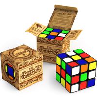 AGREATLIFE The Cube: Turns Quicker and More Precisely Than Original; Super-Durable with Vivid Colors 3x3 Cube; Easy Turning and Smooth Play