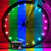 Activ Life Bicycle Spoke Lights (1 Tire, Color-Changing) Fun Accessories for Cool Beach Cruisers, Top Mountain, BMX Trick, Road, Recumbent, Commuting, Tandem, Best Kids & Folding Bike Wheel Lights