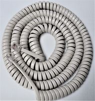 5 Pack of Off White 25' Ft Long Handset Cord for Panasonic Phone KX T2000 T7000 TS TSC Series T7020 T7030 T7050 T2335 T2355 T2365 T105 T108 T208 T500 TSC7 TSC11 TSC14 W Curly Coil Lot by DIY-BizPhones