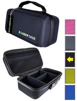 BOMBER CASE - Combination Lock Box - Smell Proof Stash Case - Customizable Padded Interior - Flexible Construction and Odor Proof Locking Zipper - Safe Container - 9.5" x 4" x 3.5" - Black